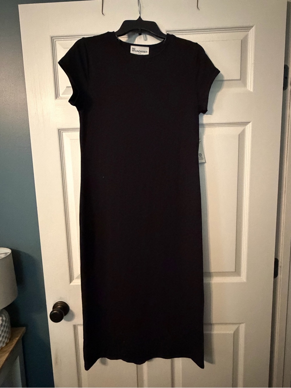 NWT! Black Short-Sleeve Maxi Dress